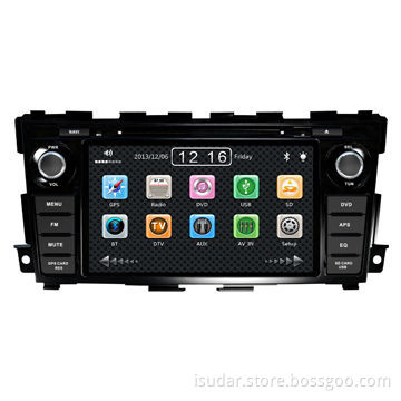 Car GPS navigation system for Nissan Teana 2013, NAV/CD/MP3/DVD/USB/SD/BT, with 8" TFT monitor